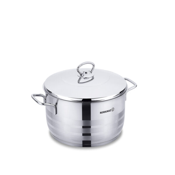 قابلمه 18*10.0 سانتیمتر 2.5 لیتر استیل براق آسترا کرکماز 1894