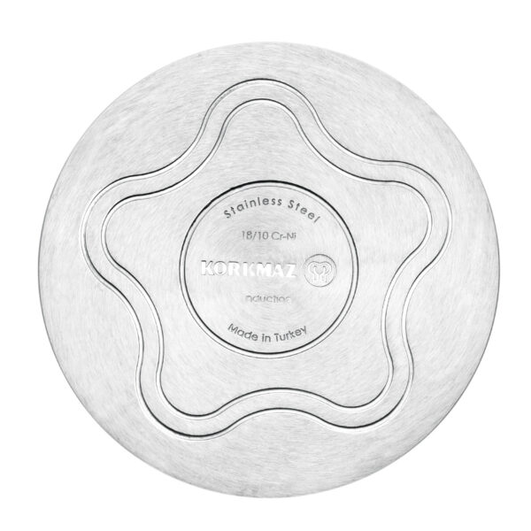 قابلمه 22*12.0 سانتیمتر 4.5 لیتر استیل براق آسترا کرکماز 1895