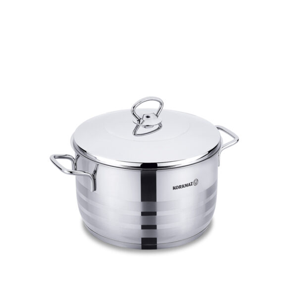 قابلمه 22*12.0 سانتیمتر 4.5 لیتر استیل براق آسترا کرکماز 1895