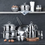 قابلمه کوتاه 26*10.0 سانتیمتر 5.3 لیتر استیل براق آسترا کرکماز 1907