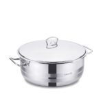 قابلمه کوتاه 36*16.0 سانتیمتر 15.0 لیتر استیل براق مگا کرکماز 1945