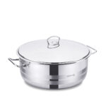 قابلمه کوتاه 40*17.0 سانتیمتر 20.0 لیتر استیل براق مگا کرکماز 1947