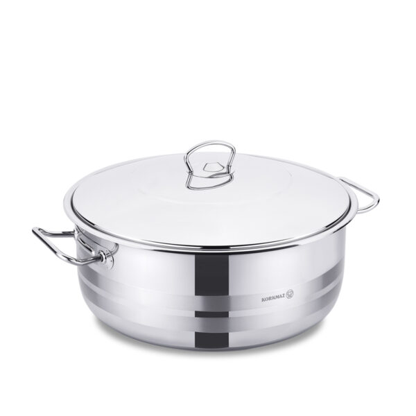 قابلمه کوتاه 40*17.0 سانتیمتر 20.0 لیتر استیل براق مگا کرکماز 1947