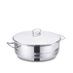 قابلمه کوتاه 36*10.0 سانتیمتر 10.0 لیتر استیل براق مگا کرکماز 1956