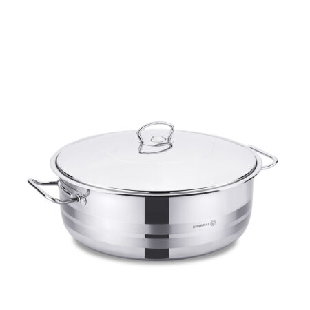 قابلمه کوتاه 36*10.0 سانتیمتر 10.0 لیتر استیل براق مگا کرکماز 1956