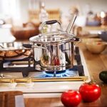 سرویس قابلمه 8 پارچه استیل براق فلورا کرکماز 1979