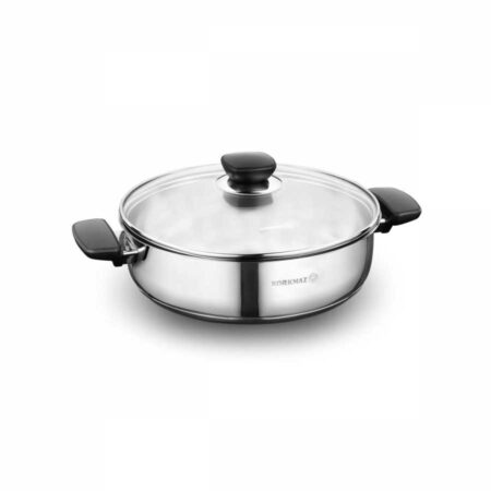 قابلمه کوتاه 28*9.0 سانتیمتر 5.5 لیتر استیل براق کاپا کرکماز 1692-1