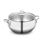 قابلمه 22*11.0 سانتیمتر 4.9 لیتر استیل براق تامبیک کرکماز 1074