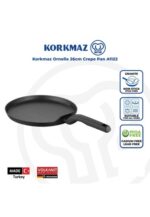 تابه کرپ 26 سانتیمتر مشکی اورنلا کرکماز 1122 - تصویر 2