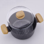 قابلمه 28*14.5 سانتیمتر 8.0 لیتر مشکی مونتانا کرکماز 1243 - تصویر 2