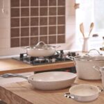 قابلمه نچسب 28*14.5 سانتیمتر 8.0 لیتر بژ گرانیتا کرکماز 1262 - تصویر 4