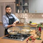 قابلمه کوتاه نچسب 26*7 سانتیمتر 3.5 لیتر بژ گرانیتا کرکماز 1263 - تصویر 3