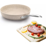 تابه تک دسته 26*5 سانتیمتر 2.5 لیتر بژ گرانیتا کرکماز 1265 - تصویر 3