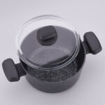 قابلمه 24*12.5 سانتیمتر 5.0 لیتر مشکی اورنلا کرکماز 1342 - تصویر 2