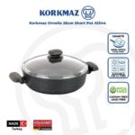 قابلمه کوتاه 26*7 سانتیمتر 3.5 لیتر مشکی اورنلا کرکماز 1344 - تصویر 2