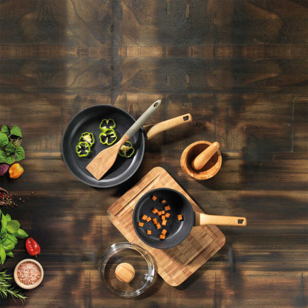 قابلمه کوتاه 24*6.5 سانتیمتر 2.5 لیتر مشکی مونتانا کرکماز 1835 - تصویر 2