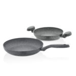 سرویس تابه املت پز 20 / 26 سانتیمتر طوسی میا گرانیت کرکماز 2615