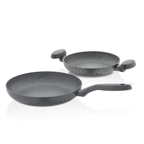 سرویس تابه املت پز 20 / 26 سانتیمتر طوسی میا گرانیت کرکماز 2615 - تصویر 1