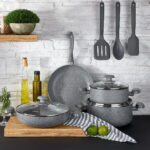 قابلمه 20*9.3 سانتیمتر 2.7 لیتر طوسی میا گرانیت کرکماز 2802 - تصویر 2