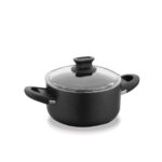 قابلمه نچسب 20*10.5 سانتیمتر 3.0 لیتر مشکی لینا کرکماز 2871