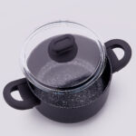 قابلمه نچسب 28*14.5 سانتیمتر 8.5 لیتر مشکی لینا کرکماز 2875 - تصویر 2