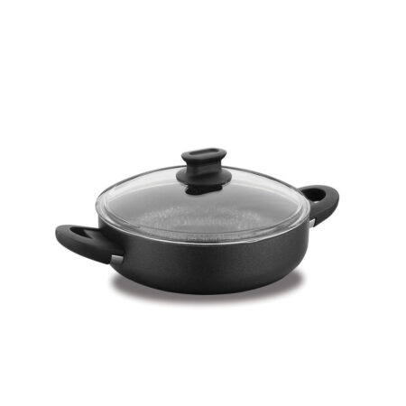 قابلمه کوتاه 26*7.5 سانتیمتر 3.5 لیتر مشکی لینا کرکماز 2878