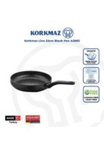 تابه تک دسته 22*4.5 سانتیمتر 1.25 لیتر مشکی لینا کرکماز 2882 - تصویر 2