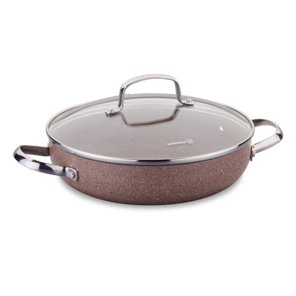 قابلمه کوتاه 24*6.0 سانتیمتر 2.4 لیتر قهوه ای برونی کرکماز 2908 - تصویر 1