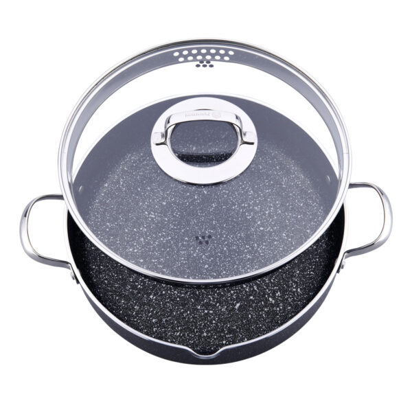 قابلمه کوتاه گالاکسی 26*7.5 سانتیمتر مشکی کرکماز 2954