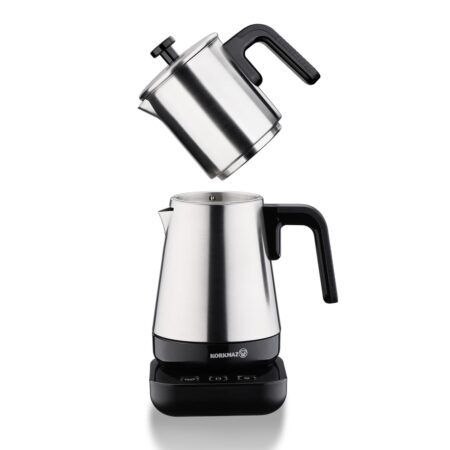 چای ساز اتوماتیک برقی 1600 وات 0.9+1.3 لیتر استیل مات مدرنا کرکماز 850 | لوازم خانگی ایران