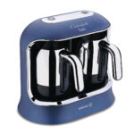 قهوه ساز ترک دو قلو برقی 400 وات آبی قهوه کولیک کرکماز 861-03