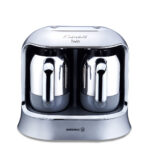 قهوه ساز ترک دو قلو برقی 400 وات نقره ای قهوه کولیک کرکماز 861-06