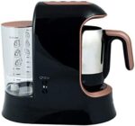 قهوه ساز ترک اتوماتیک برقی 700 وات مشکی آکوا قهوه کولیک کرکماز 862-02