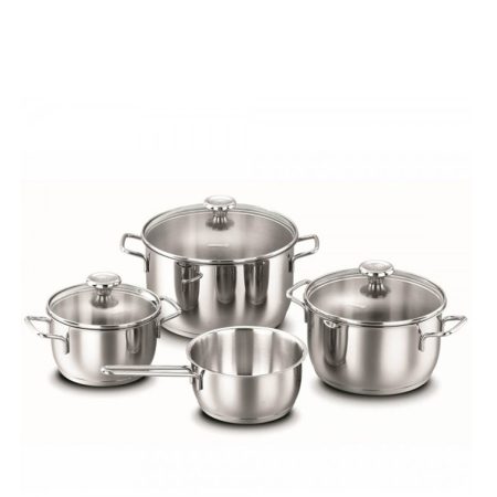 سرویس قابلمه 7 پارچه استیل مات آروما کرکماز 1094