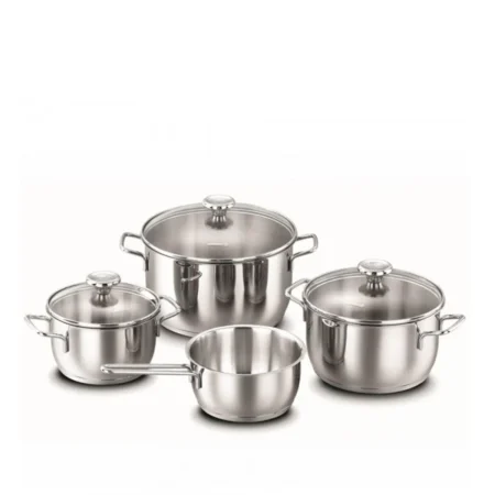 سرویس قابلمه 7 پارچه استیل مات آروما کرکماز 1094 | لوازم خانگی ایران