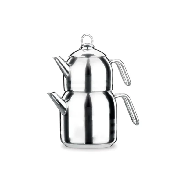 کتری و قوری 0.9 + 2.0 لیتر استیل مات آسترا کرکماز 098-01 | لوازم خانگی ایران