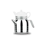 کتری و قوری 0.9 + 2.0 لیتر استیل براق آسترا کرکماز 098-02 | لوازم خانگی ایران