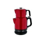 چای ساز اتوماتیک برقی 1600 وات 0.9+1.7 لیتر قرمز چایتیما کرکماز 331-05 | لوازم خانگی ایران