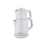 چای ساز اتوماتیک برقی 1600 وات 0.9+1.7 لیتر وانیلی چایتیما کرکماز 331-08 | لوازم خانگی ایران