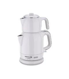 چای ساز اتوماتیک برقی 1600 وات 0.9+1.7 لیتر وانیلی چایتیما کرکماز 331-08 | لوازم خانگی ایران