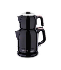 چای ساز اتوماتیک برقی 1600 وات 0.9+1.7 لیتر مشکی طلایی چایتیما کرکماز 331-09 | لوازم خانگی ایران