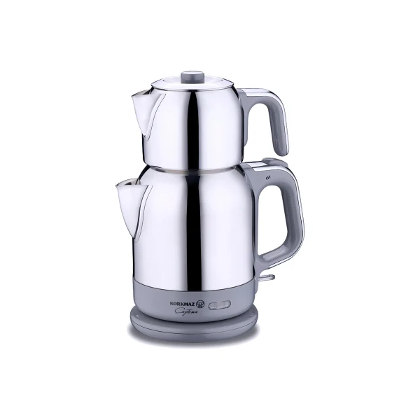 چای ساز اتوماتیک برقی 1600 وات 0.9+1.7 لیتر استیل چایتیما کرکماز 331-10 | لوازم خانگی ایران