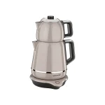 چای ساز اتوماتیک برقی 2000 وات 1.2+1.7 لیتر بژ دمیکس کرکماز 332-02 | لوازم خانگی ایران