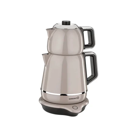 چای ساز اتوماتیک برقی 2000 وات 1.2+1.7 لیتر بژ دمیکس کرکماز 332-02 | لوازم خانگی ایران