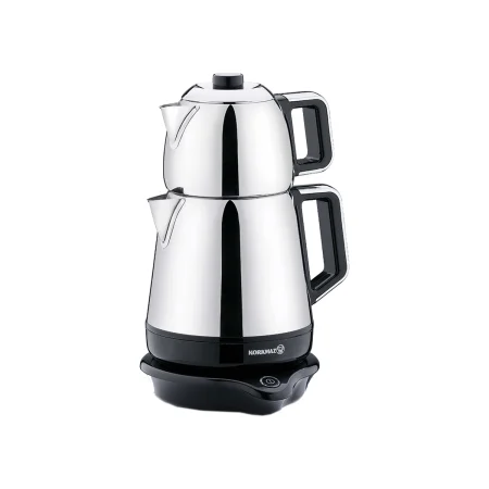 چای ساز اتوماتیک برقی 2000 وات 1.2+1.7 لیتر استیل دمیکس کرکماز 332-03 | لوازم خانگی ایران