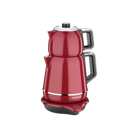 چای ساز اتوماتیک برقی 2000 وات 1.2+1.7 لیتر قرمز دمیکس کرکماز 332 | لوازم خانگی ایران