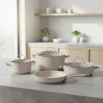 سرویس قابلمه 7 پارچه گرانیت بژ گرانیتا کرکماز 1272 | لوازم خانگی ایران