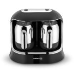 قهوه ساز ترک دو قلو برقی 400 وات مشکی قهوه کولیک کرکماز 861-01