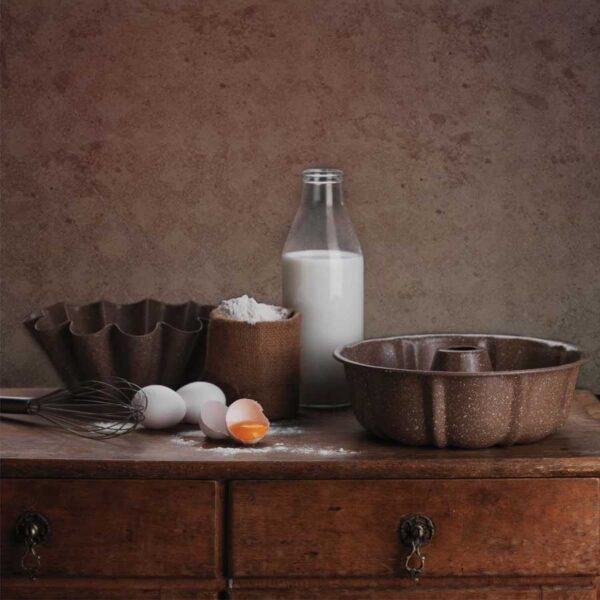 قالب کیک طرح گل 22.5 سانتی متر قهوه ای تورتا کرکماز 654