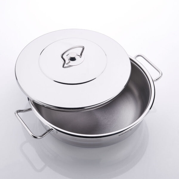 قابلمه کوتاه 28*11.0 سانتیمتر 6.5 لیتر استیل براق مگا کرکماز 1941